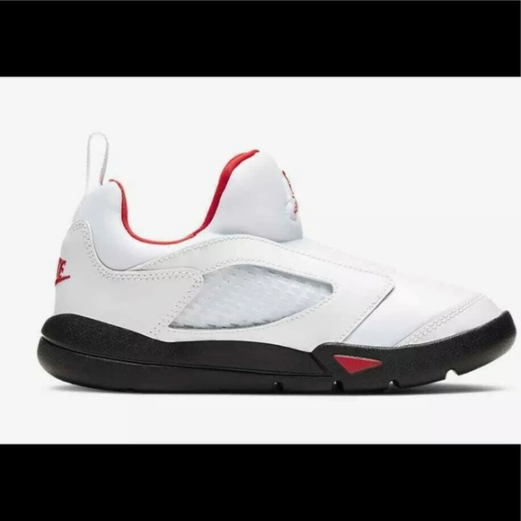 Nike Jordan 5 Retro Flex Black/ White/ University Red CK1227 100 Little Kids PS - Picture 3 of 12